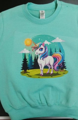 Ein süßes buntes Einhorn
